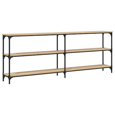 vidaXL Stolik konsolowy Sonoma Oak 200x29x75 cm Drewno konstrukcyjne