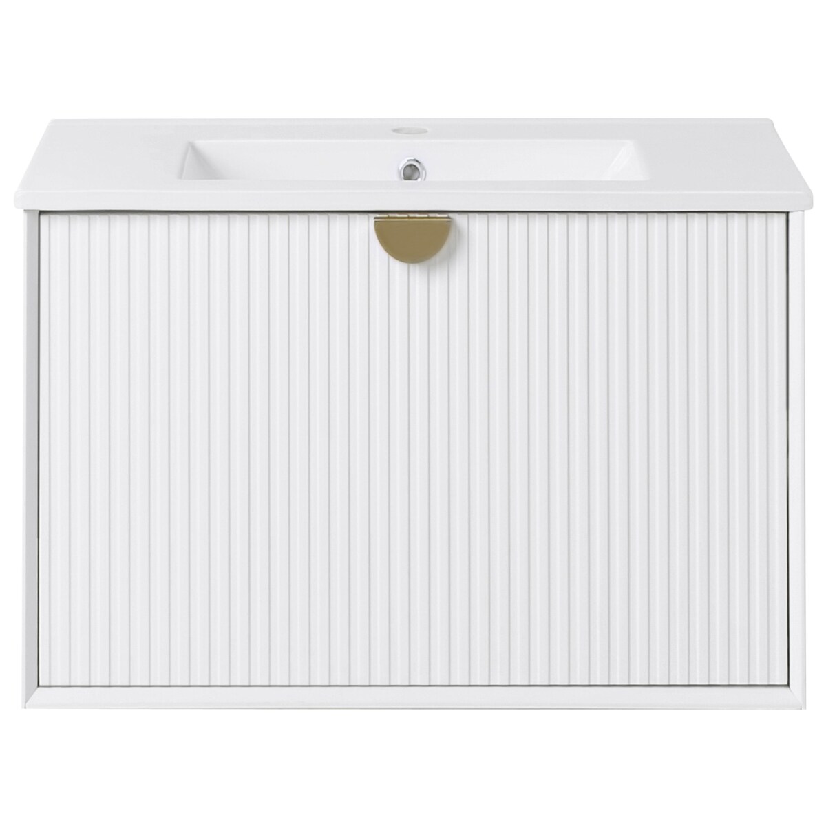 Szafka łazienkowa wisząca z umywalką BONAIRE 60 cm Biały