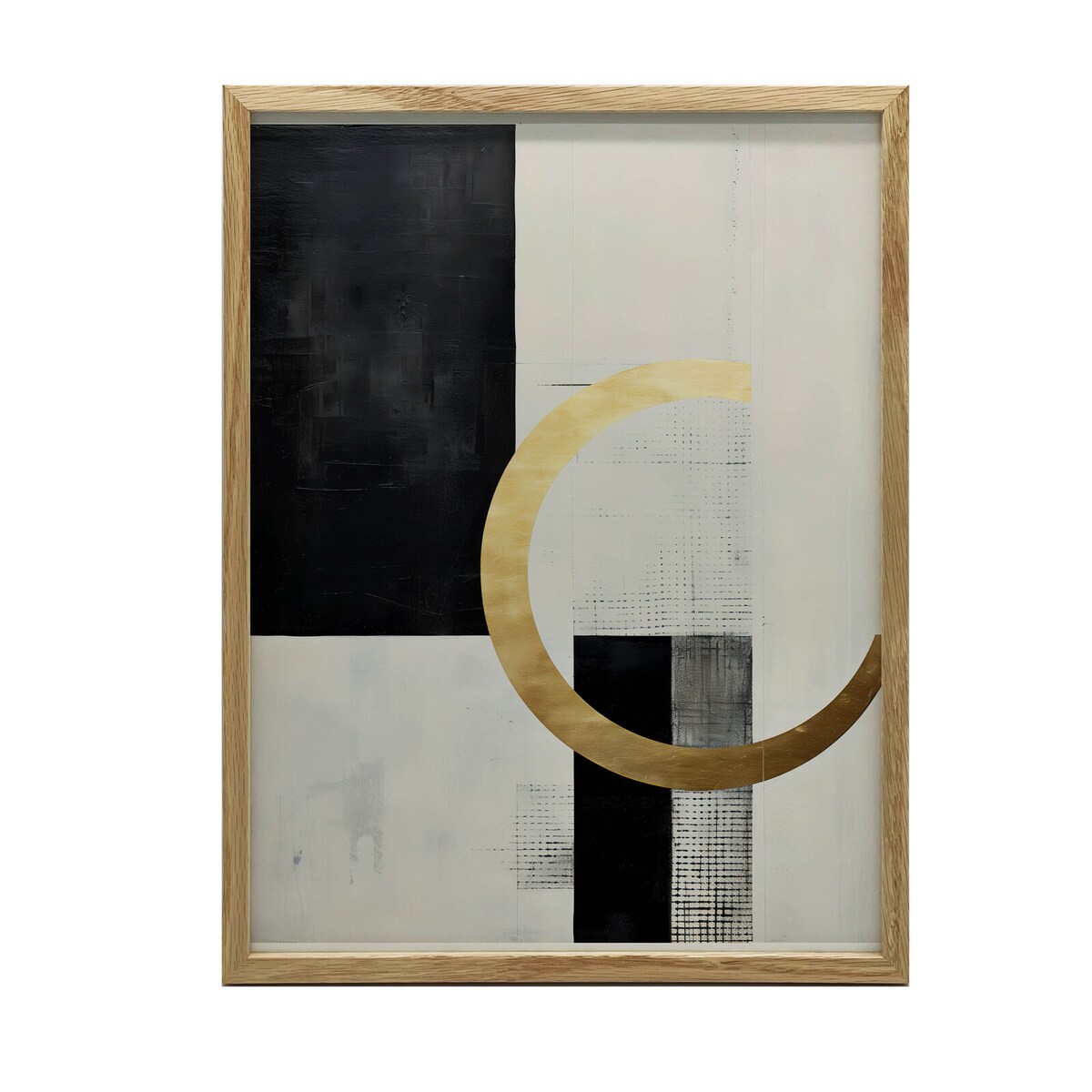 Geometria Kontra Nieskończoność, 50x70 cm, rama drewniana jasny dąb, papier matowy 230 gsm