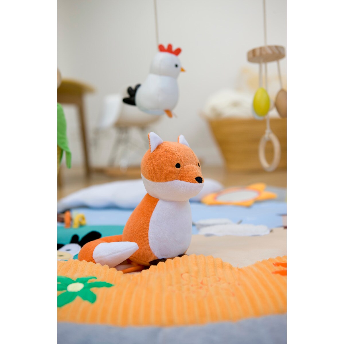 Drewniany stojak edukacyjny - farma