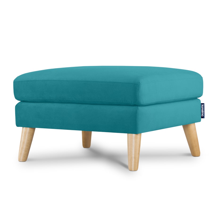 KONSIMO TAGIO Turkusowa pufa skandynawska