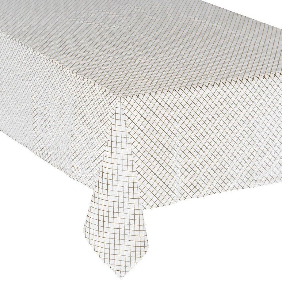 Obrus na stół w kratę, 140 x 360 cm