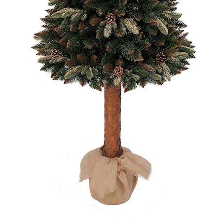 Choinka sztuczna Sosna złota z gałązkami PE na pniu