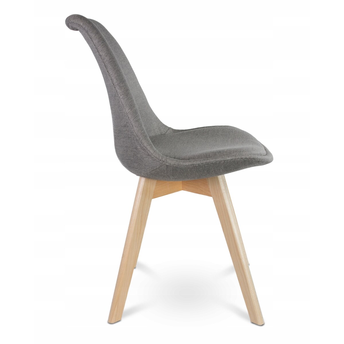 Krzesło tapicerowane materiałowe ALTA szare