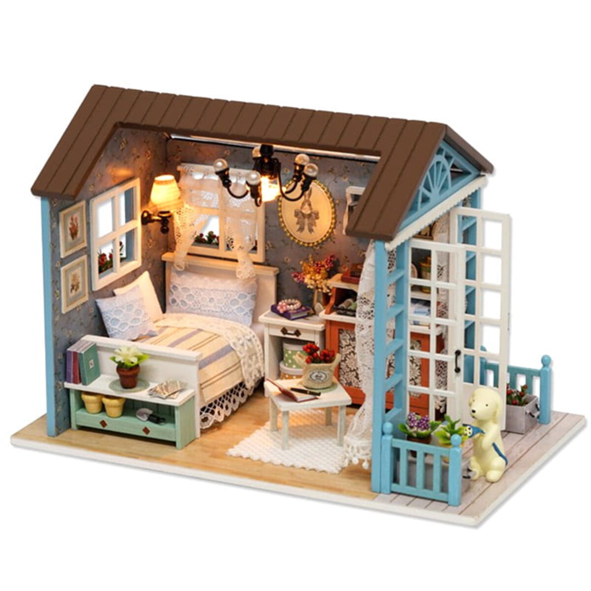 Miniaturowy domek - Leśniczówka w Bieszczadach