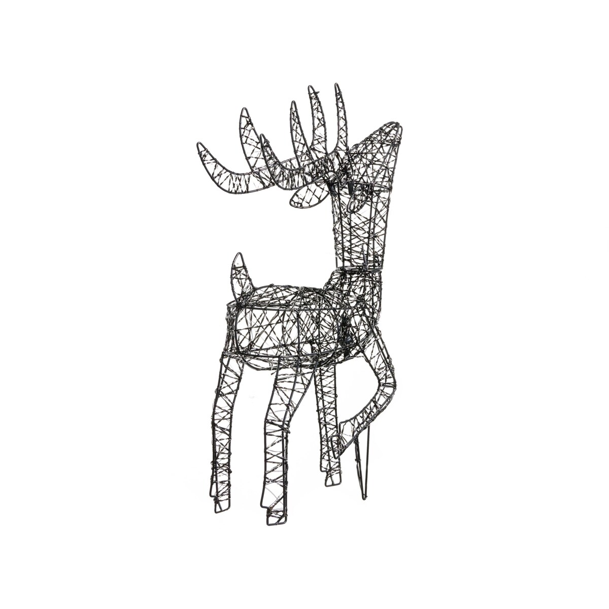 Dekoracja ogrodowa LED RAVSJON Renifer 58 cm Czarny