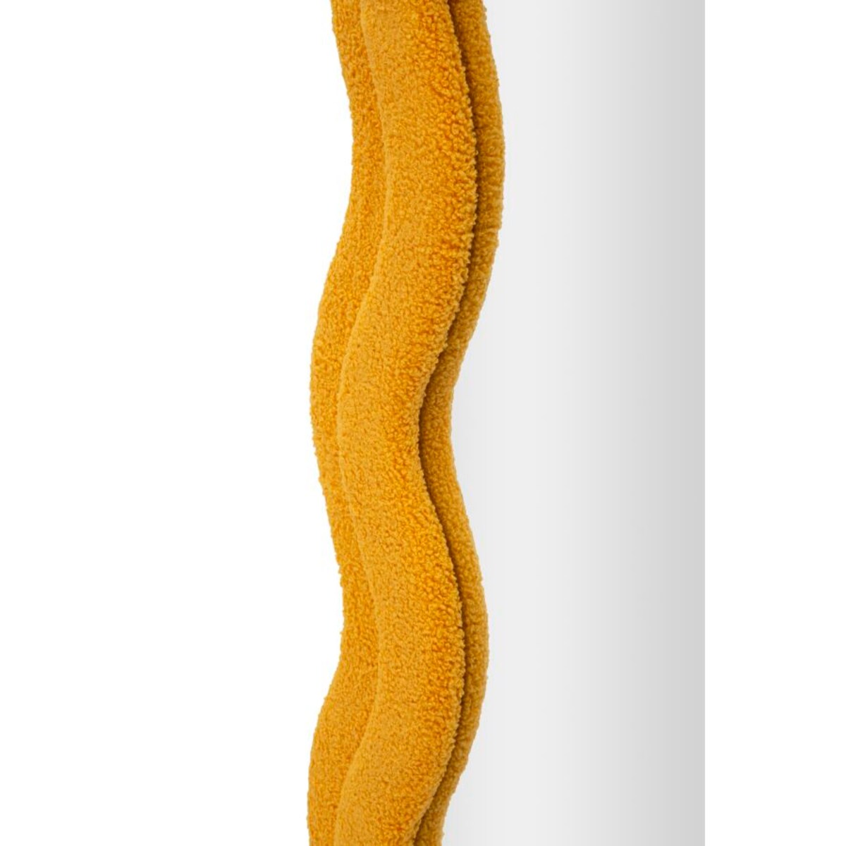 Lustro ścienne Teddy, kolor musztardowy, płyta MDF i poliester, 60 x 4 x 160 cm, do salonu i przedpokoju, Mauro Ferretti