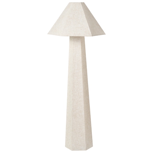 Lampa podłogowa DEMBI Len syntetyczny Jasnobeżowy