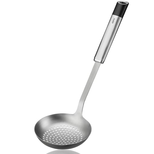 Łyżka cedzakowa ze stali, wysokiej jakości sprzęt kuchenny z wygodnym uchwytem