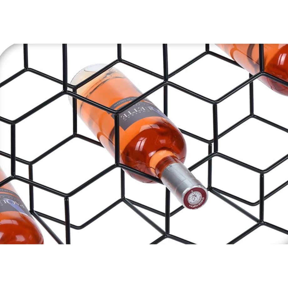Stojak na wino, 11 butelek, metalowy