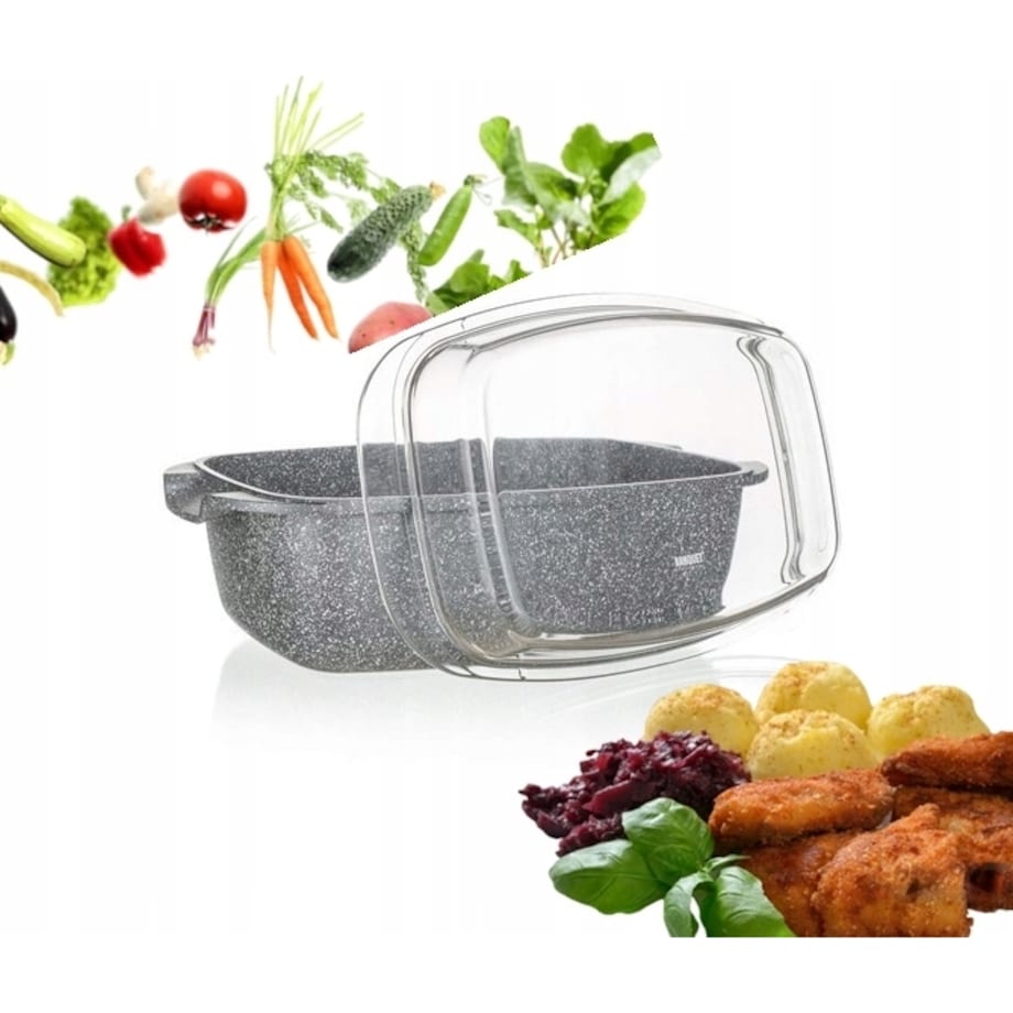 BRYTFANNA DUŻA podwójna 5,7L do pieczenia gotowania na prezent święta mięso