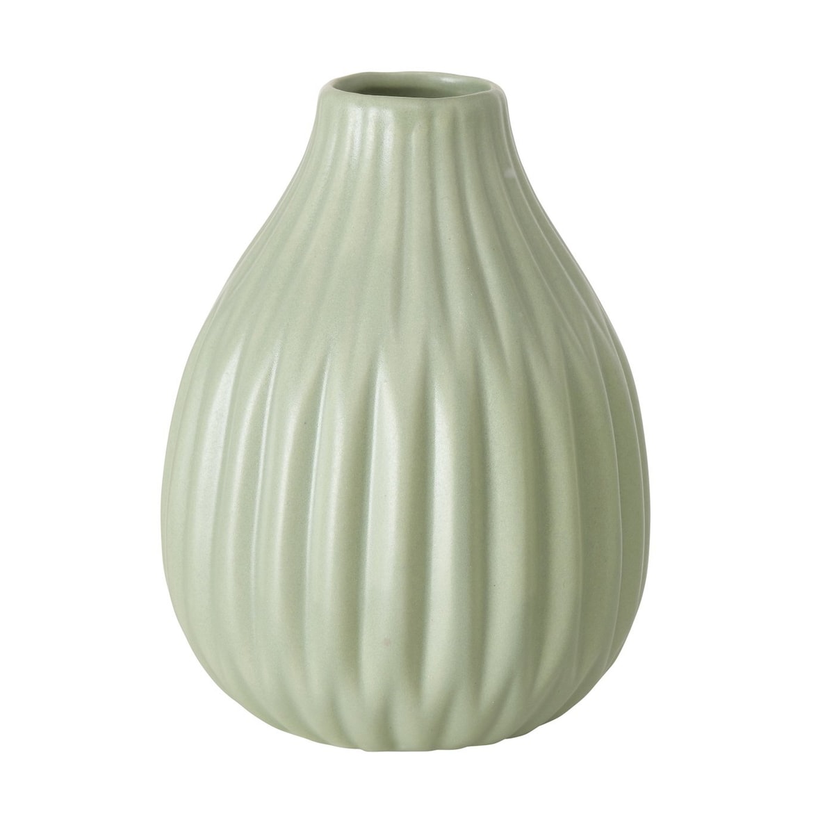 Wazon prążkowany, ESKO, zielony