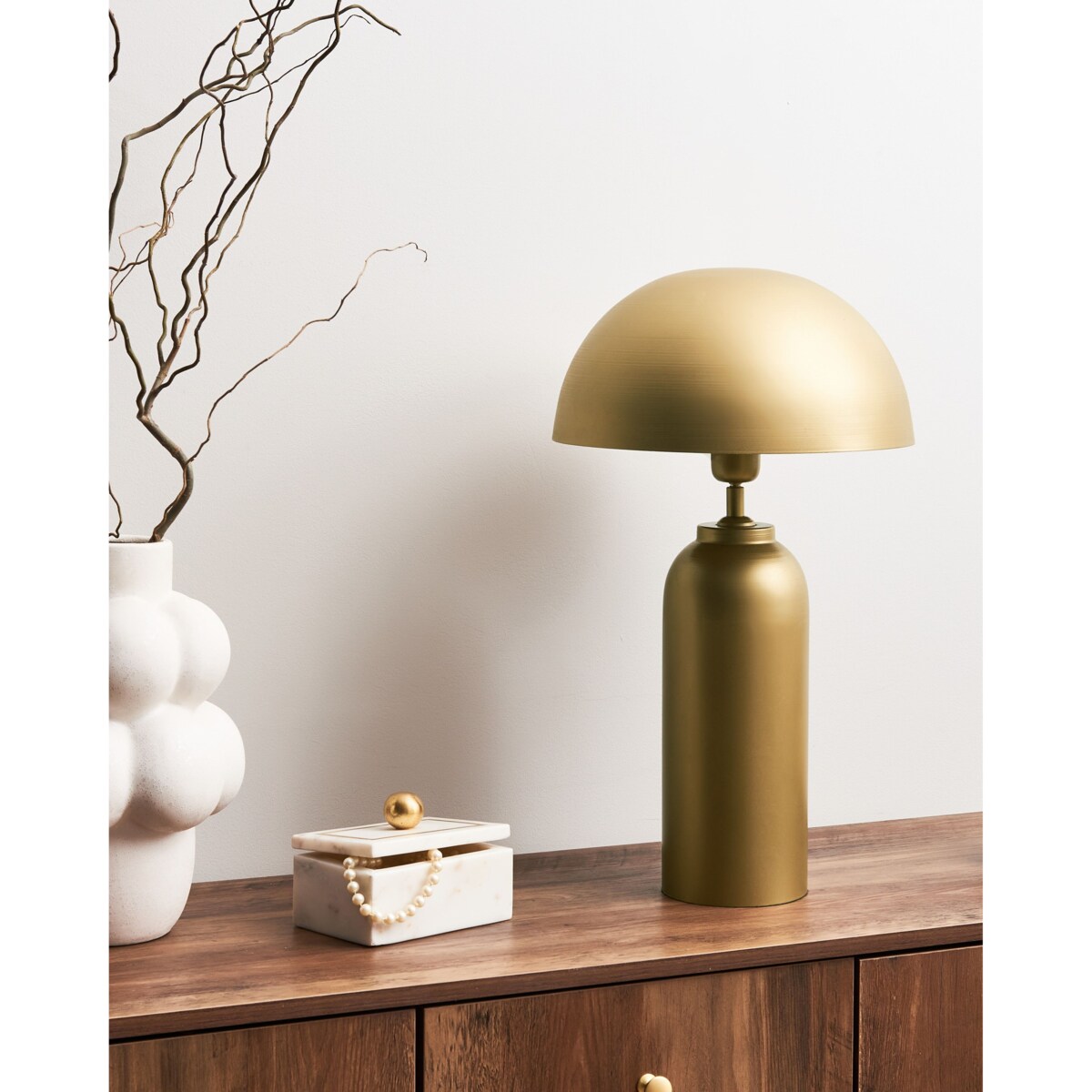 Lampa stołowa JALANGI Metal Mosiężny