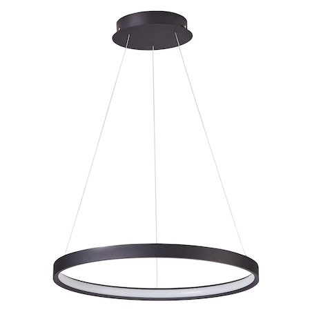 Lampa wisząca Salvador P2023-40 Auhilon ring LED 40W czarna