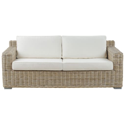 Sofa ogrodowa rattanowa naturalna ARDEA