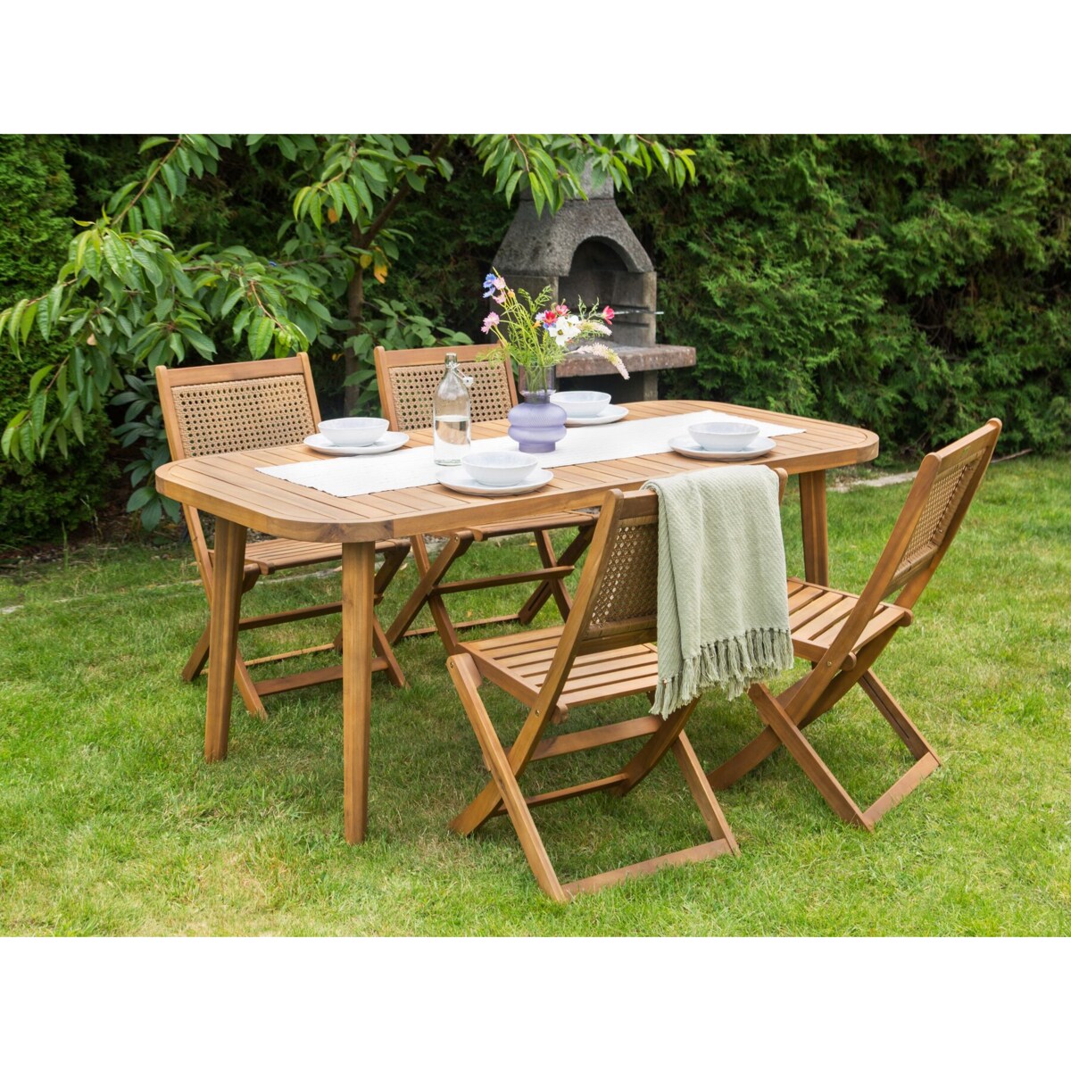 Stół ogrodowy Drewno Jasne drewno PARAGGI