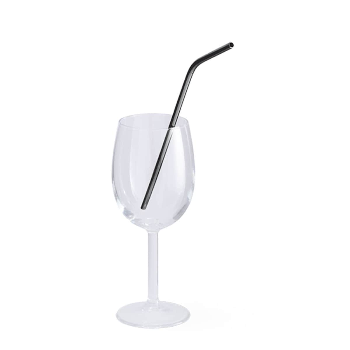 Komplet metalowych słomek do picia 6 elementów BERLINGER HAUS Black Silver