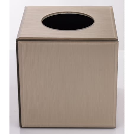 Pudełko na chusteczki 15x15x15 cm szklane szampańskie kubik