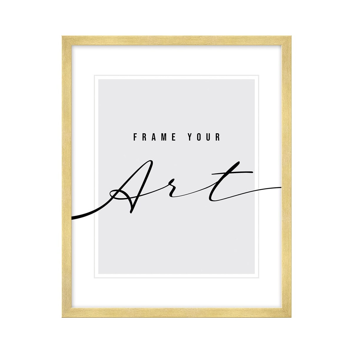 Ramka na plakat lub zdjęcie złota 30x40 cm