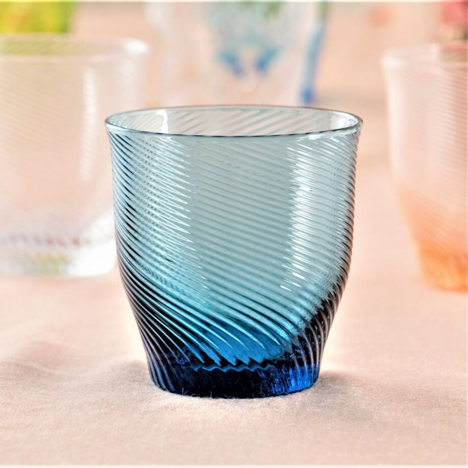 VILLA ITALIA Szklanka granatowa 250 ml TWIST