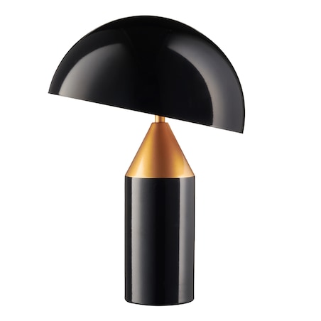 Stołowa lampa grzyb Belfugo MT1233-280 Step do salonu art deco czarna złota