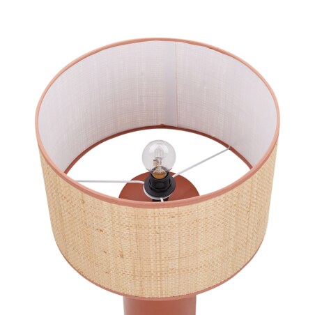 Lampa stołowa rafia czerwona PRESIDIO
