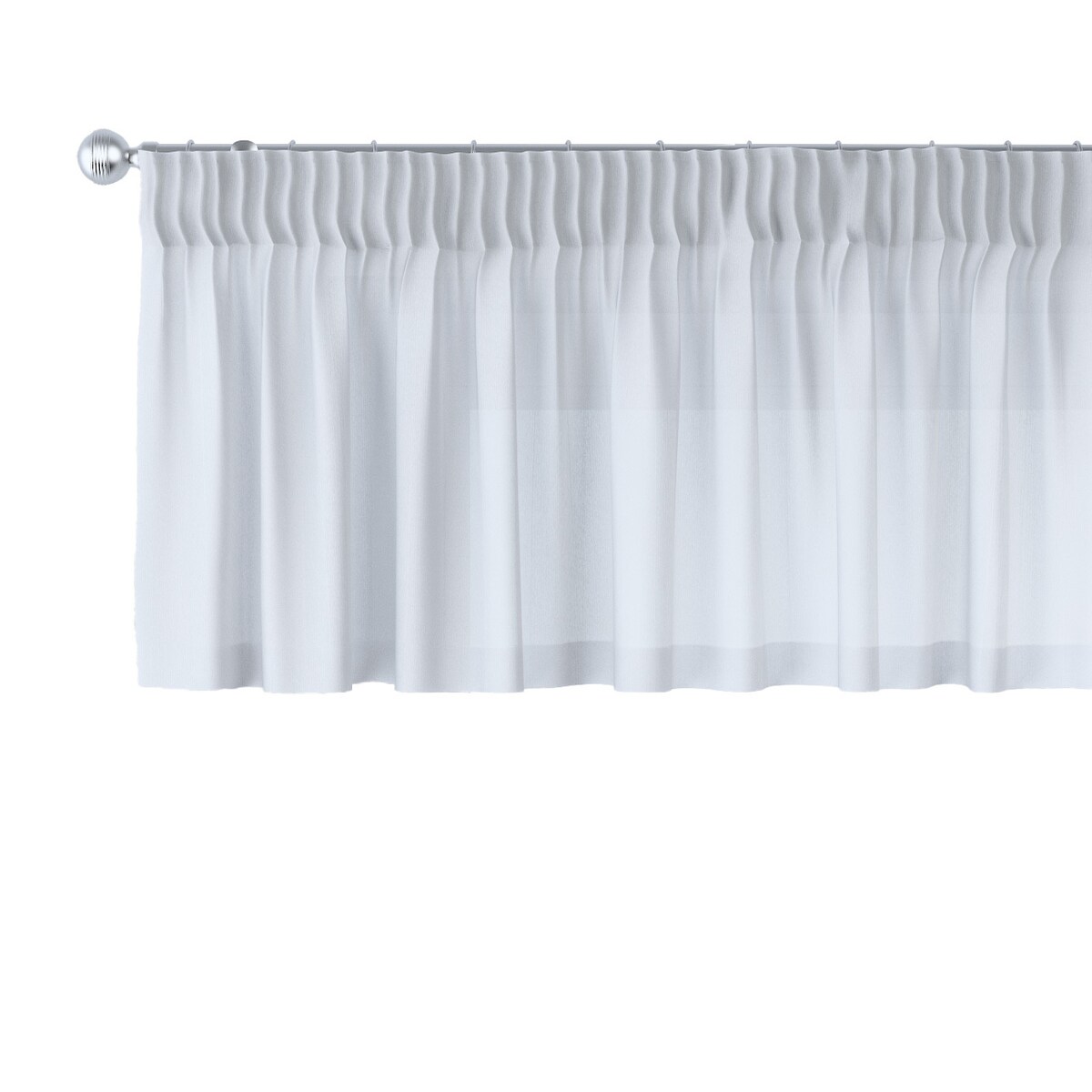 Lambrekin na taśmie marszczącej 260x40 kremowy