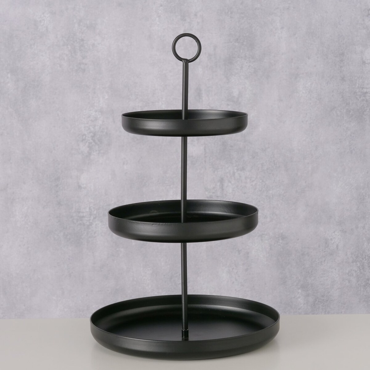 Metalowa patera na owoce CREDO, 3 poziomy, 32,5 cm