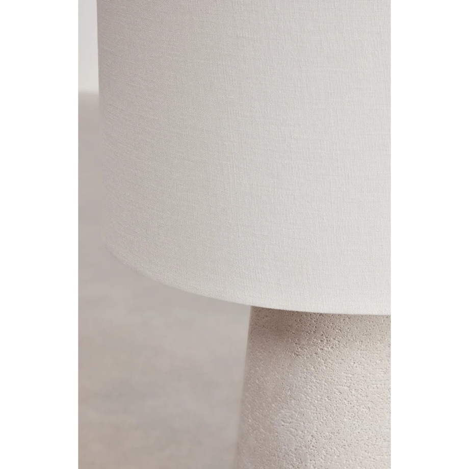 Lampa podłogowa Loana z lnu i włókna szklanego