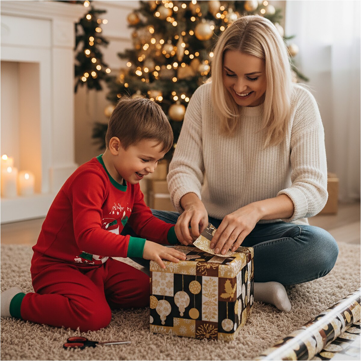 Papier Przentowy do pakowania prezentów 20 METRÓW MEGAROLKA Świąteczny Do Paczek Szwedzka Jakość