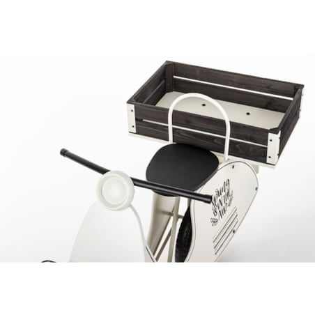 Kwietnik metalowy 75x110x46 cm VESPA biała