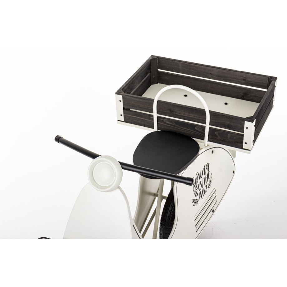 Kwietnik metalowy 75x110x46 cm VESPA biała