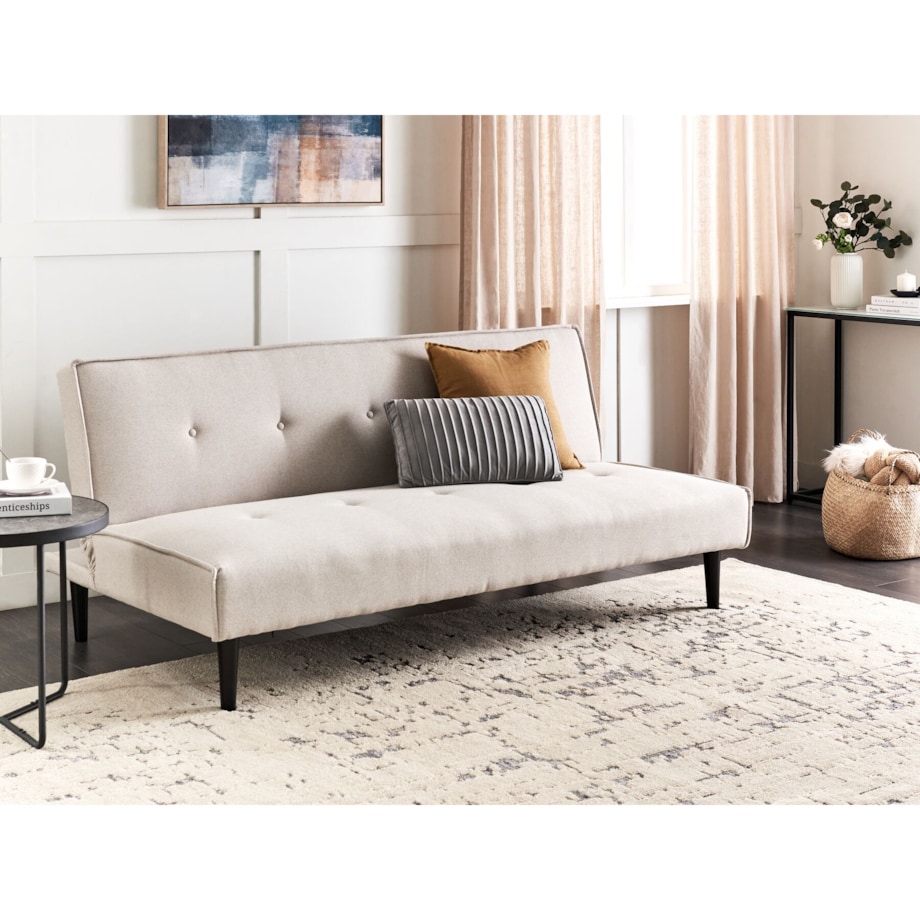 Sofa rozkładana jasnobeżowa VISBY