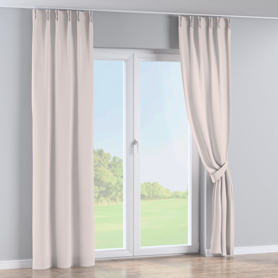 Zasłona na haczykach flex podwójnych 130x245 ecru