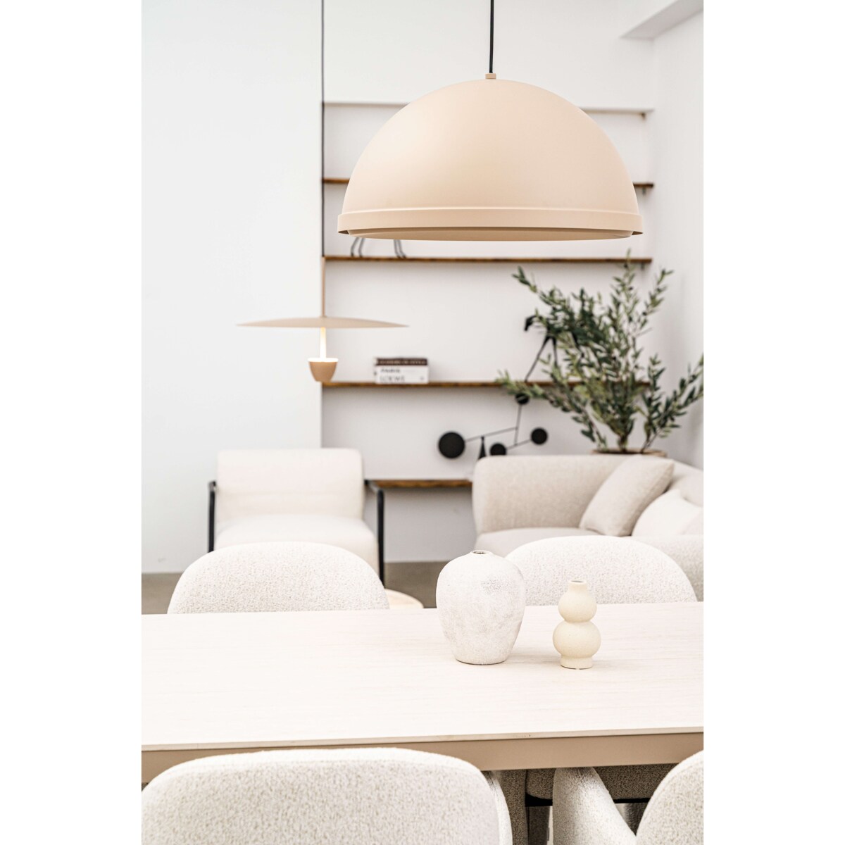 Lampa wisząca aluminiowa Zorania szampańska Monnarita