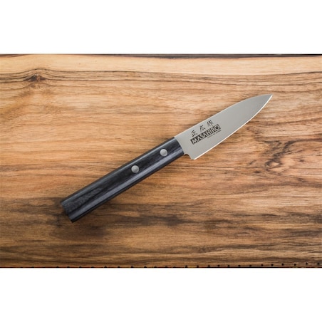 Masahiro nóż Sankei Paring 90mm czarny 35844