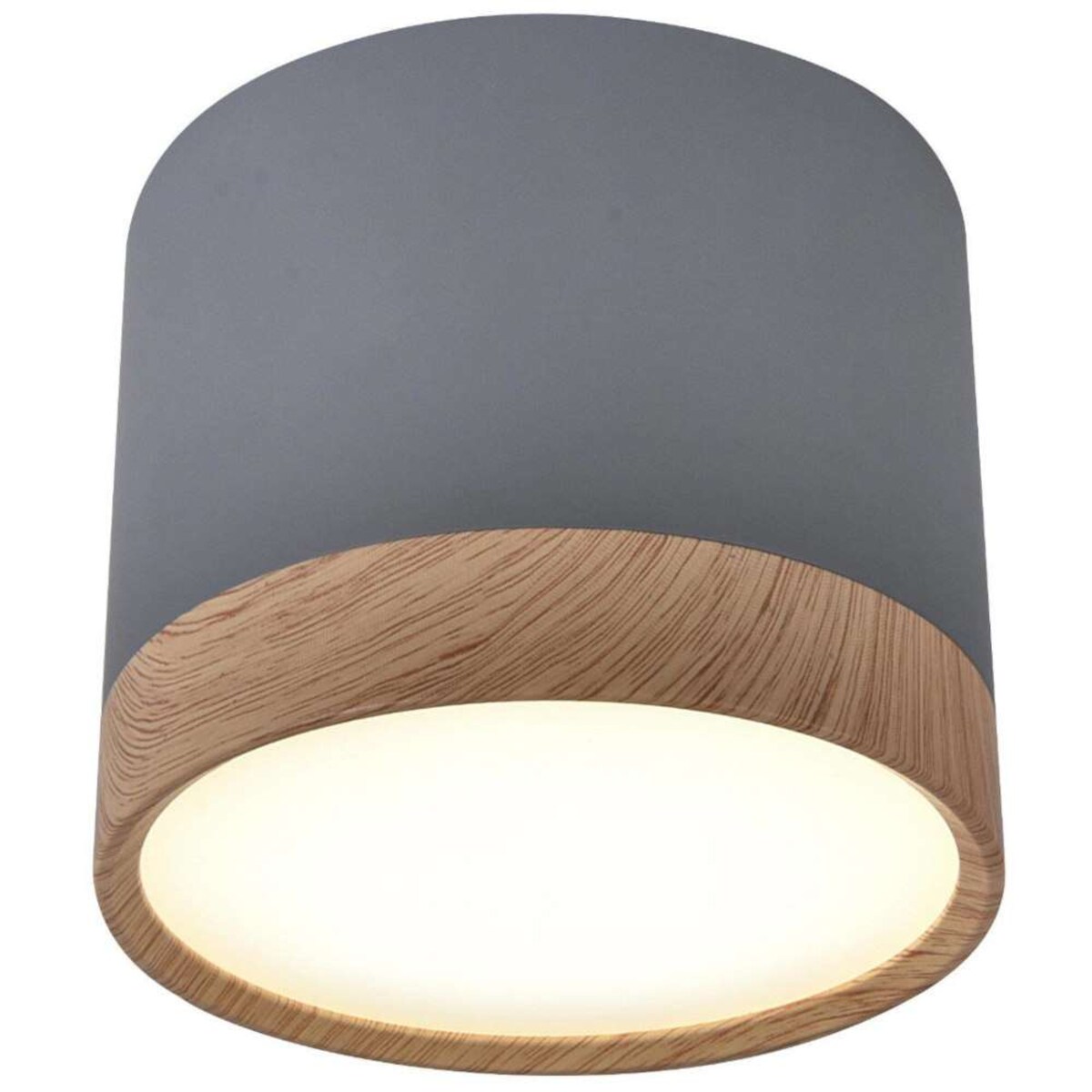 Sufitowa LAMPA skandynawska 2275925 Candellux metalowa OPRAWA plafon LED 9W 4000K okrągły szary