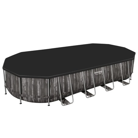 Bestway Basen ogrodowy z zestawem akcesoriów, owalny, 7,32x3,66x1,22 m