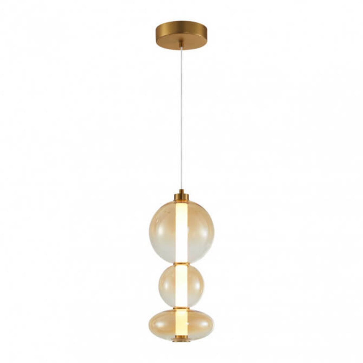 Wisząca lampa Sonte PND-24352V-24W-AB-AMB Italux LED 40W 3000K antyczny brąz