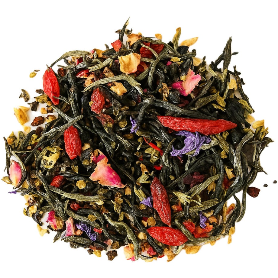 Herbata biała MALINOWE GOJI maliny liście jeżyn owoce goji rodzynki 100g