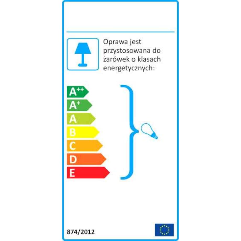 Wisząca LAMPA industrialna K-4692 Kaja prostokątna OPRAWA metalowy ZWIS ramka frame czarna