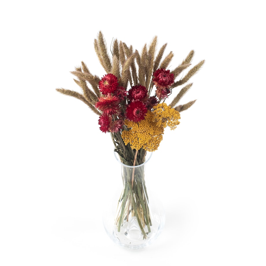 Zestaw suszonych kwiatów Tramonto roz. S - krwawnik, kocanka, setaria