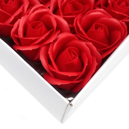 1x RÓŻĄ CZERWONA mydlana z mydła płatki do bukietu