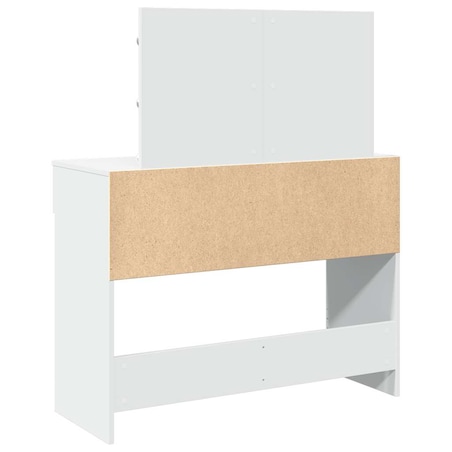 vidaXL Toaletka z oświetleniem LED, biała, 100x40x120 cm