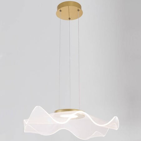 Wisząca LAMPA dekoracyjna CALI LE41368 Luces Exclusivas modernistyczna OPRAWA zwis LED 30W 3000K meduza falująca złota