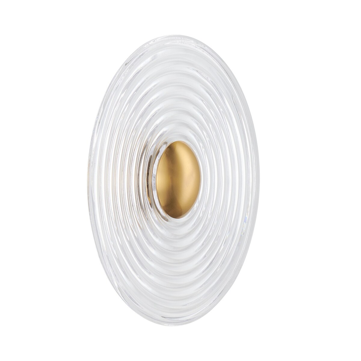 Lampa ścienna HELIOS 30 cm transparentno złota