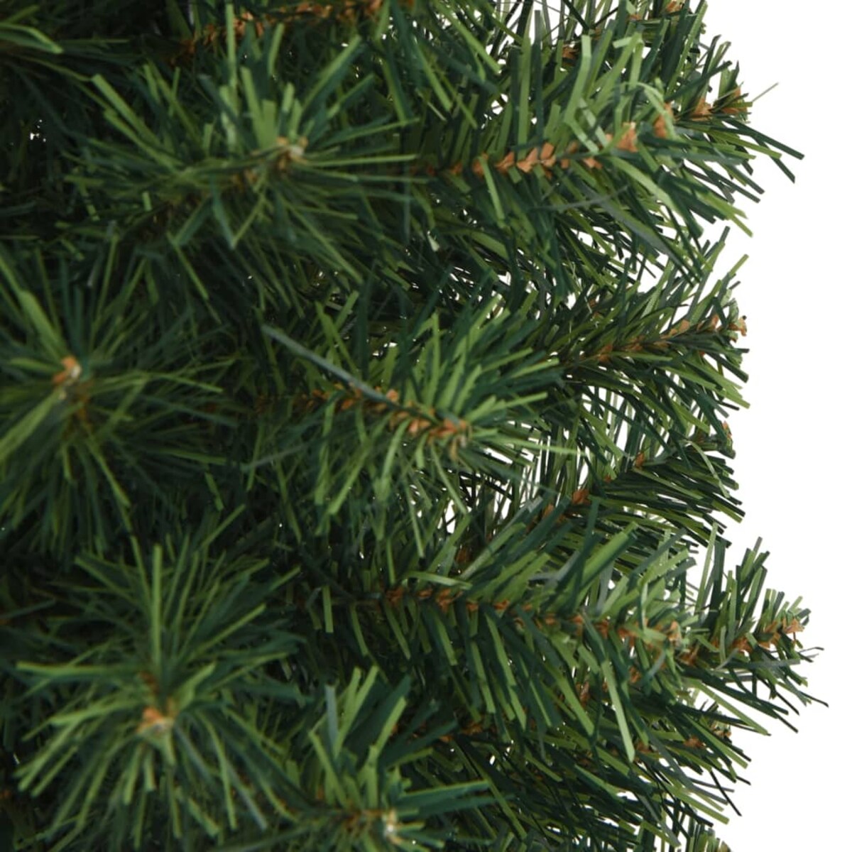vidaXL Smukła sztuczna choinka ze stojakiem, zielona, 120 cm, PVC