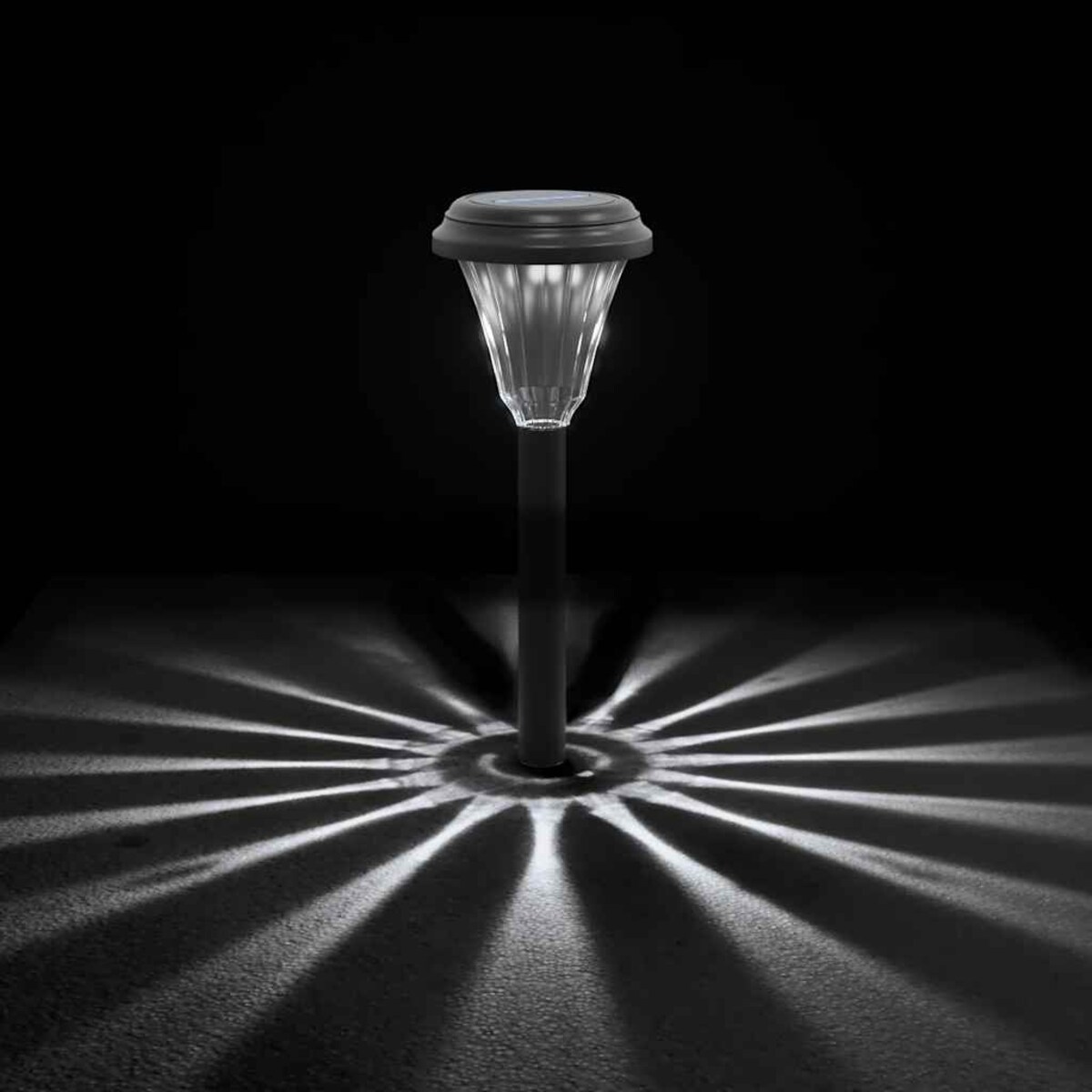 vidaXL Solarne lampki ogrodowe, z kolcem, 12 szt., białe światło