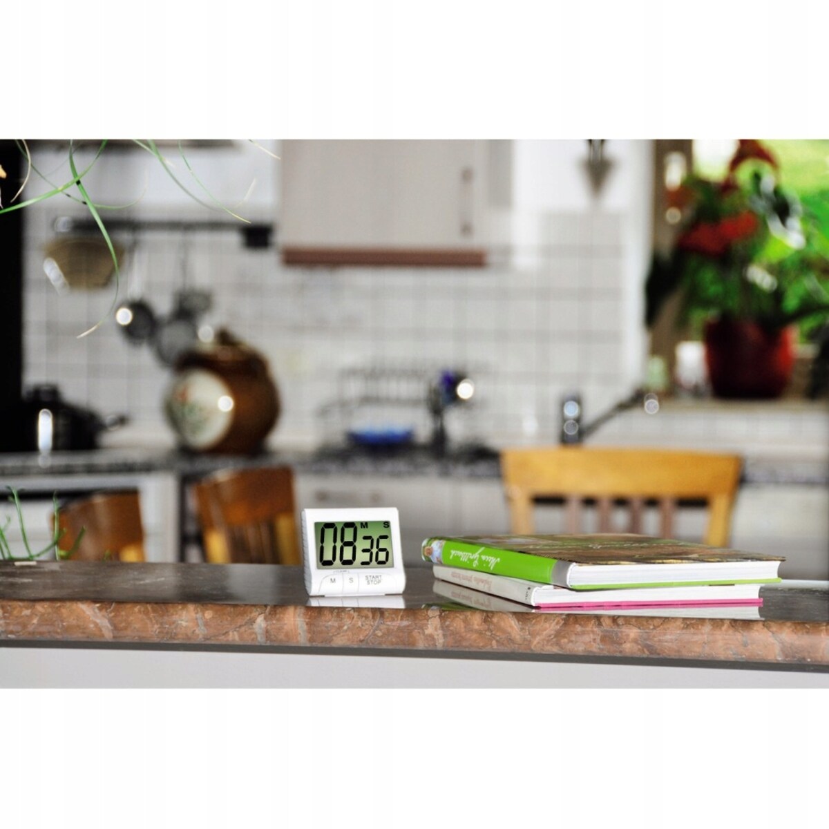 XAVAX Minutnik timer elektroniczny cyfrowy kuchenny z magnesem biały