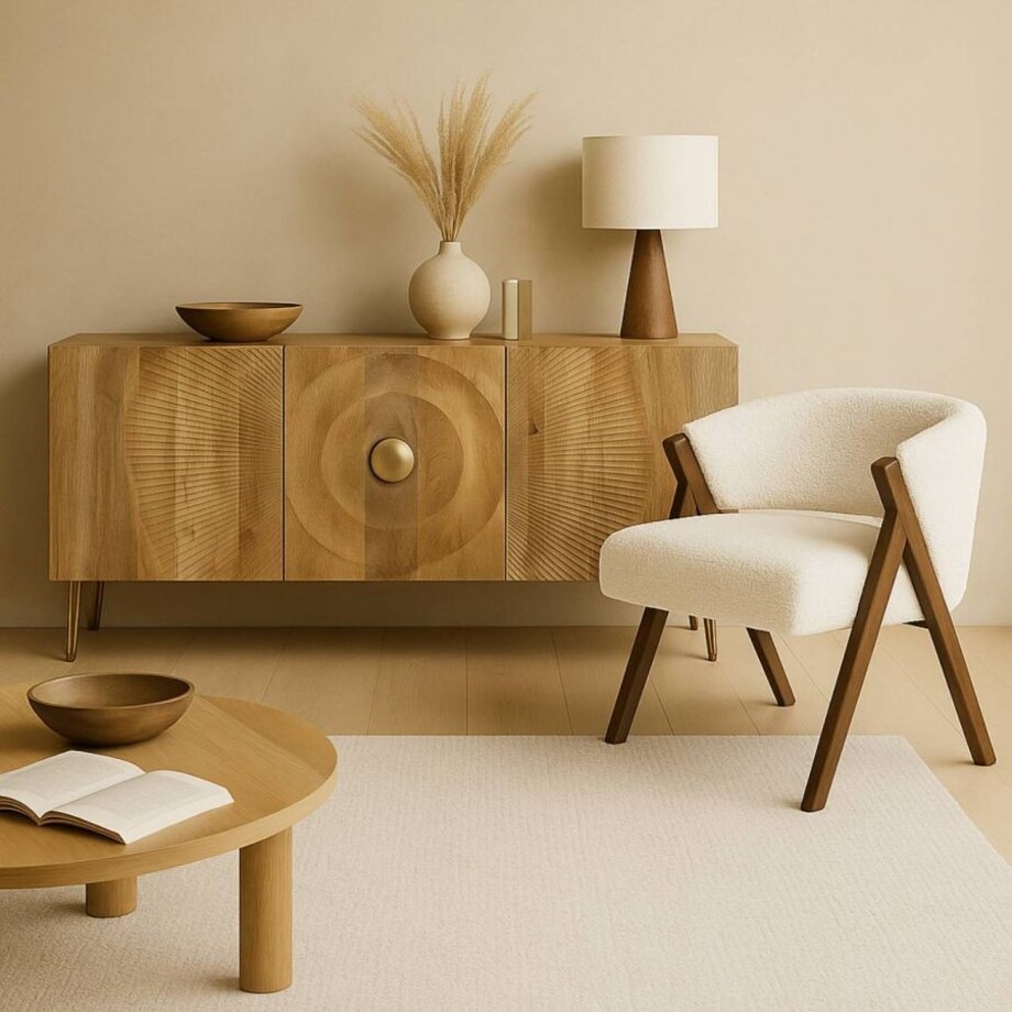 Komoda drewniana, mango Mandala 160x45x75 cm